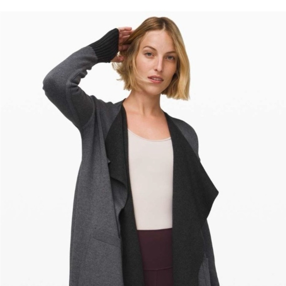 Lululemon Still Lotus Wrap Cardigan Reversible Sweater